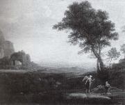 Claude Lorrain Hagar und Ismael in der Wuste oil